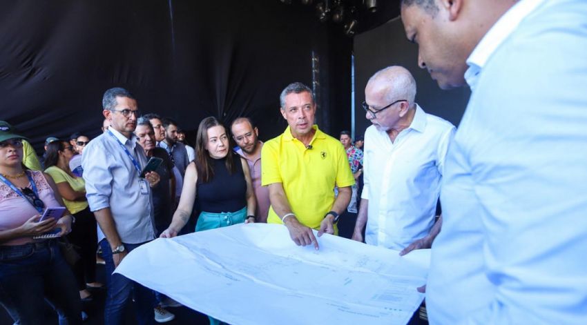Governador e prefeito de Aracaju fazem vistoria técnica na estrutura do Projeto Verão 2024