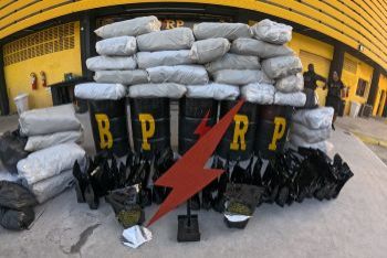 PM apreende mais de 292 kg de flor da maconha e prende 4 pessoas