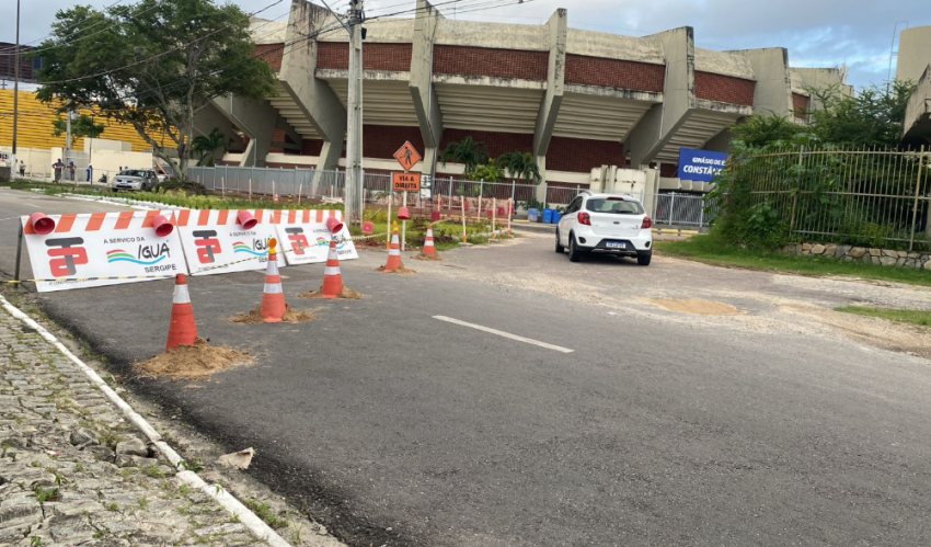 Obra altera o trânsito entre o Constâncio e o Batistão