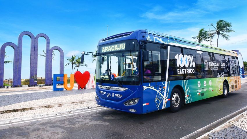 Ônibus elétricos começam a circular nesta sexta-feira no município de Aracaju; confira os itinerários