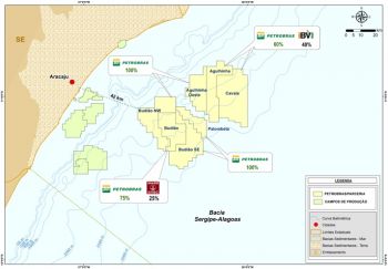 Petrobras declara comercialidade de sete campos de exploração na bacia Sergipe-Alagoas