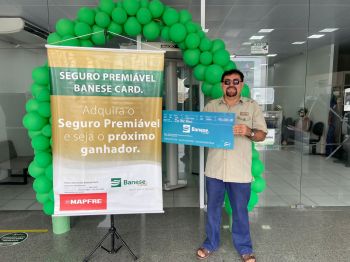 Prêmio de R$ 10 mil do Seguro Premiável Banese Card fica com cliente de Poço Verde