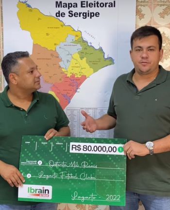 Ibrain destina 80 mil reais de emendas impositivas para o Lagarto Futebol Clube