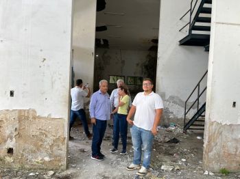 Equipe do Senac faz visita técnica em prédio onde será instalada uma unidade em Estância