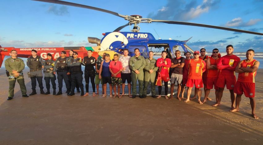 GTA resgata quatro tripulantes de embarcação que ficou à deriva na costa de Sergipe