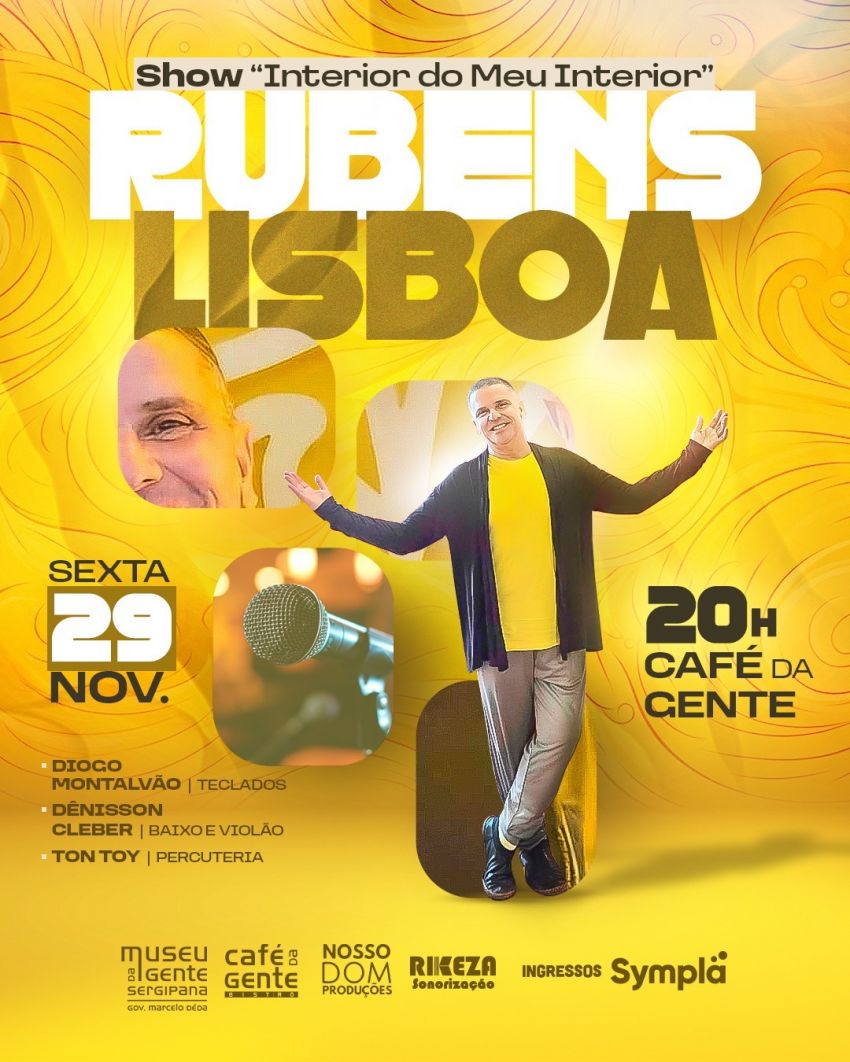 Rubens Lisboa retorna aos palcos com o espetáculo Interior do Meu Interior