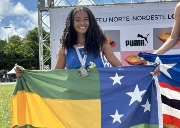 Aluna do Estação Cidadania conquista medalha em competição regional de atletismo