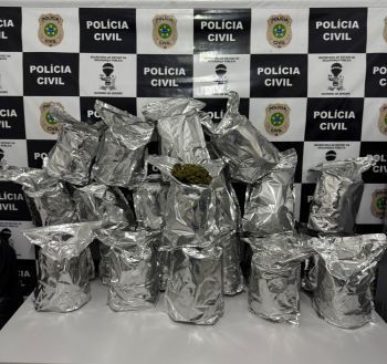 Polícia apreende 22 Kg de flor da maconha avaliados em R$ 300 mil