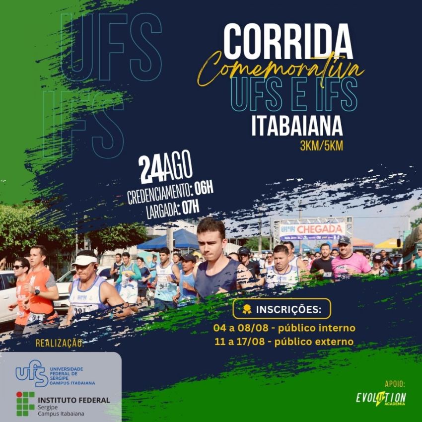 Corrida UFS/IFS chega à 6ª edição com prova marcada em Itabaiana