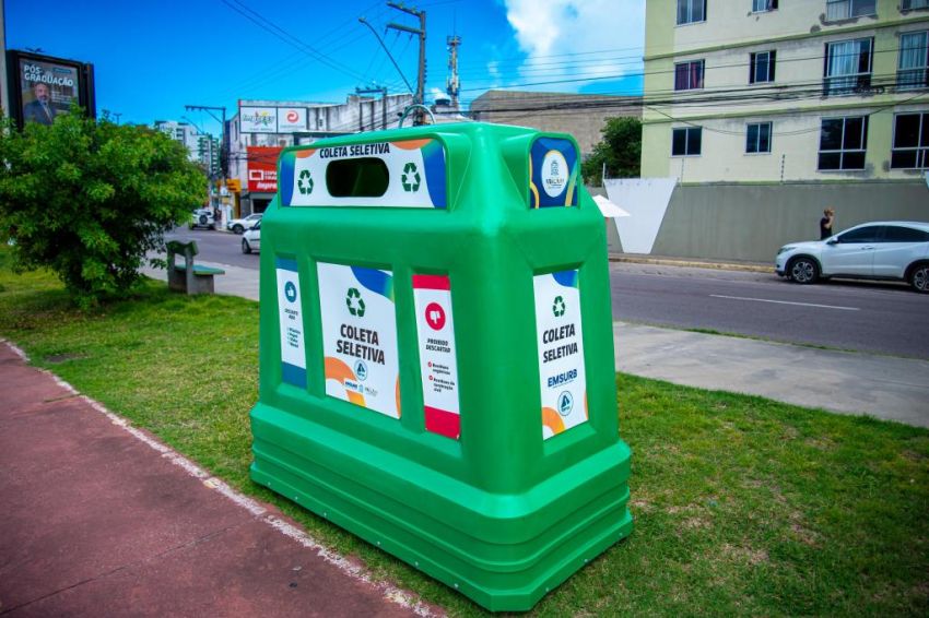 Prefeitura de Aracaju instala novos pontos de entrega para descarte de material reciclável
