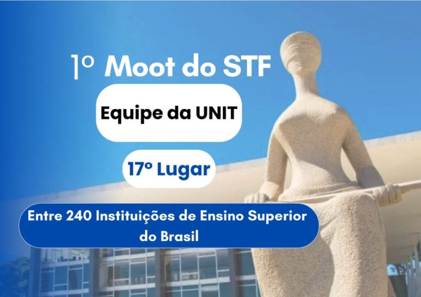 Direito Unit está entre os 20 melhores do Brasil em competição acadêmica promovida pelo STF