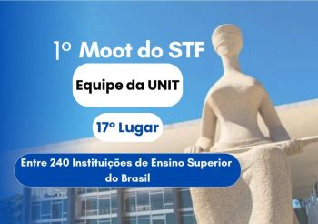 Direito Unit está entre os 20 melhores do Brasil em competição acadêmica promovida pelo STF