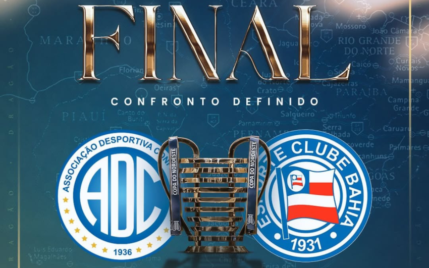 Confiança x Bahia: Dragão busca título inédito na final da Copa do Nordeste 2025