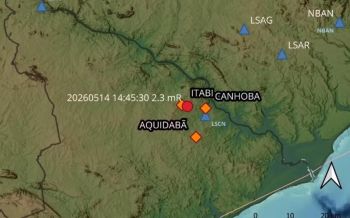 Tremor de terra assusta moradores de três cidades do interior de Sergipe