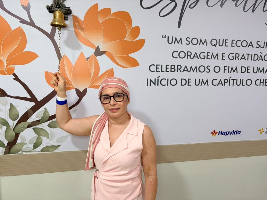 *A vida que se renova: música, aplausos e o “Sino da Esperança” marcam o último dia de quimioterapia de pacientes*